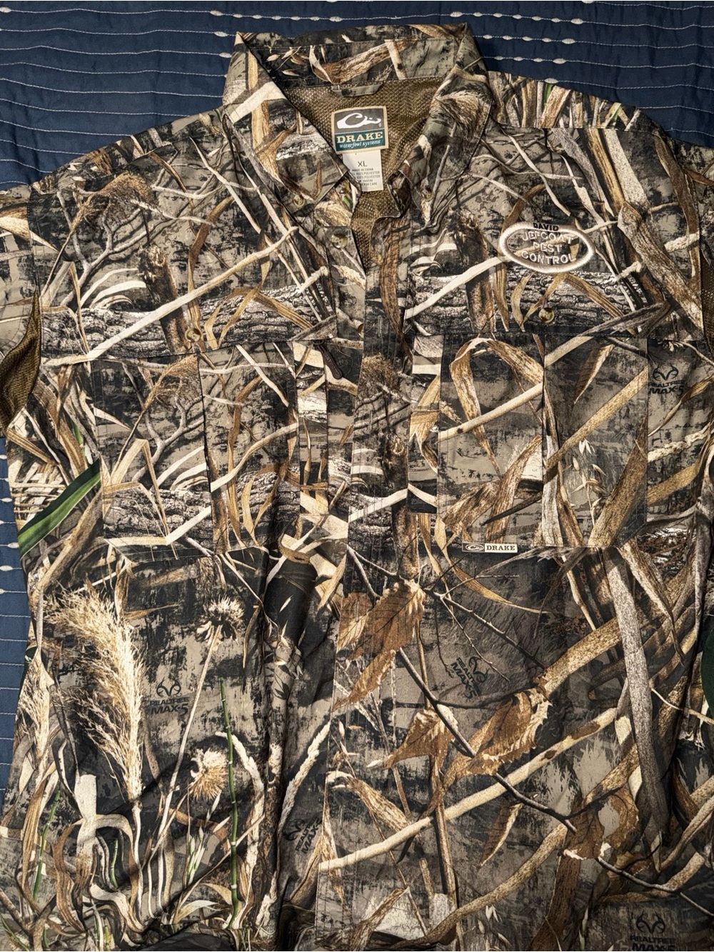 Drake Men’s Camouflage Button-Down Shirt — Brown, Green, Tan
